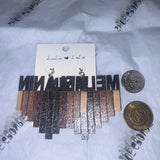 Melanin Wood Earrings
