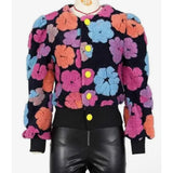 Flower Bomb Long Sleeve Coat Multi pink colors